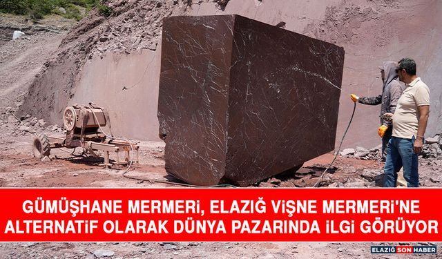 Gümüşhane Mermeri, Elazığ Vişne Mermeri'ne Alternatif Olarak Dünya Pazarında İlgi Görüyor