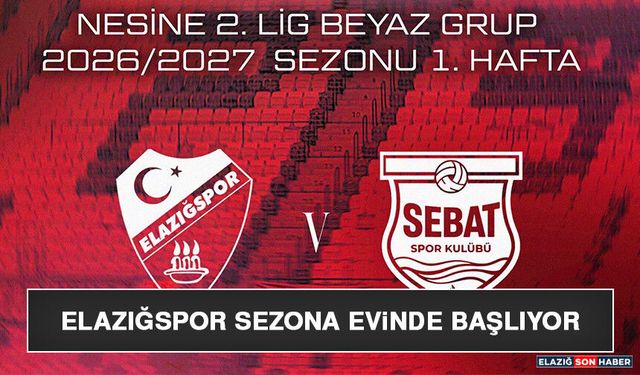 Elazığspor Sezona Evinde Başlıyor