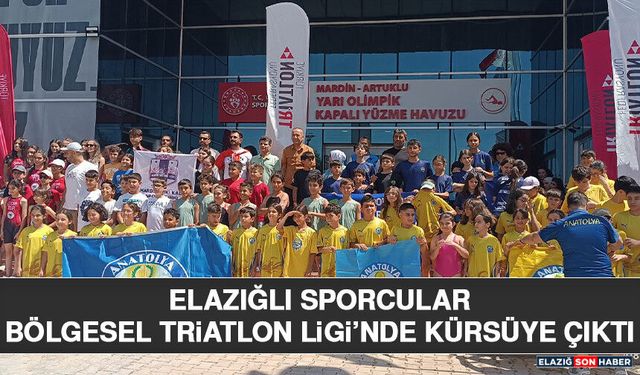 Elazığlı Sporcular Bölgesel Triatlon Ligi’nde Kürsüye Çıktı