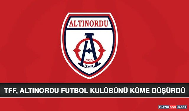 TFF, Altınordu Futbol Kulübünü Küme Düşürdü