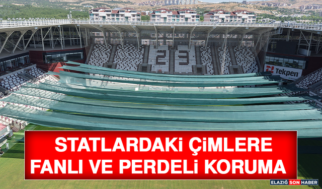 Statlardaki Çimlere Fanlı ve Perdeli Koruma