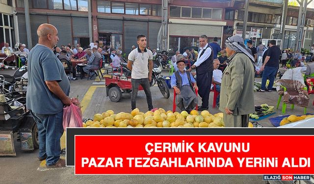 Çermik Kavunu Pazar Tezgahlarında Yerini Aldı