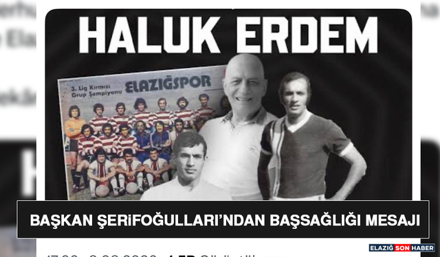 Başkan Şerifoğulları’ndan Başsağlığı Mesajı