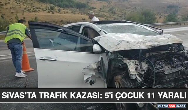 Sivas'ta Trafik Kazası: 5'i Çocuk 11 Yaralı