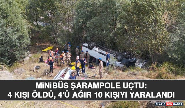 Minibüs Şarampole Uçtu: 4 Kişi Öldü, 4'ü Ağır 10 Kişiyi Yaralandı