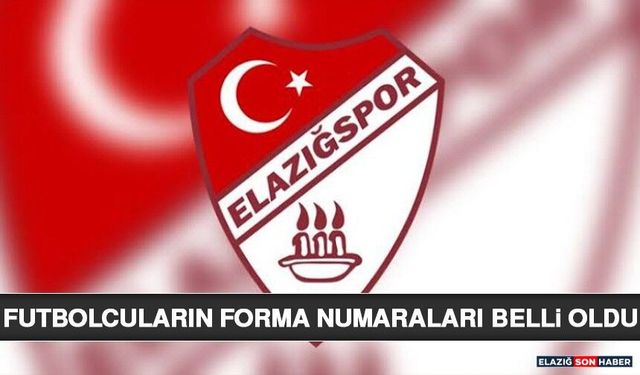 Futbolcuların Forma Numaraları Belli Oldu