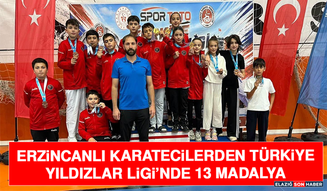 Erzincanlı Karatecilerden Türkiye Yıldızlar Ligi’nde 13 Madalya