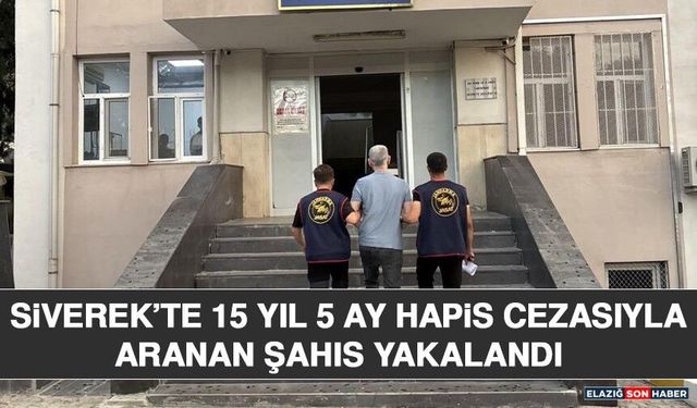 Siverek’te 15 Yıl 5 Ay Hapis Cezasıyla Aranan Şahıs Yakalandı