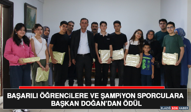 Başarılı Öğrencilere ve Şampiyon Sporculara Başkan Doğan’dan Ödül
