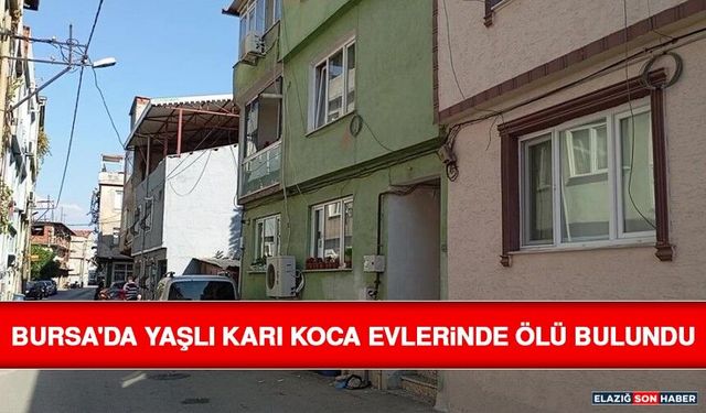 Bursa'da Yaşlı Karı Koca Evlerinde Ölü Bulundu