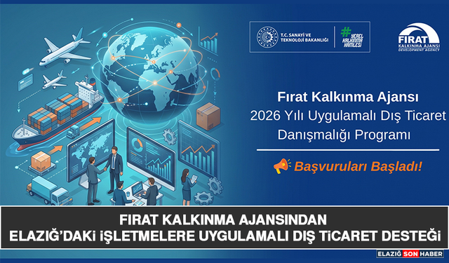 Fırat Kalkınma Ajansından Elazığ’daki İşletmelere Uygulamalı Dış Ticaret Desteği