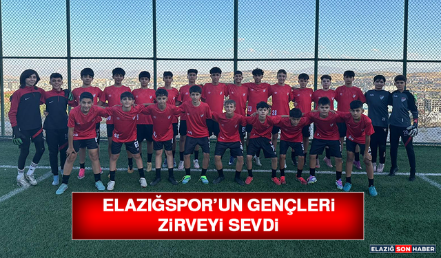 Elazığspor’un Gençleri Zirveyi Sevdi