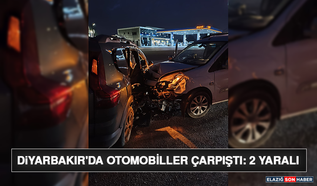Diyarbakır'da Otomobiller Çarpıştı: 2 Yaralı
