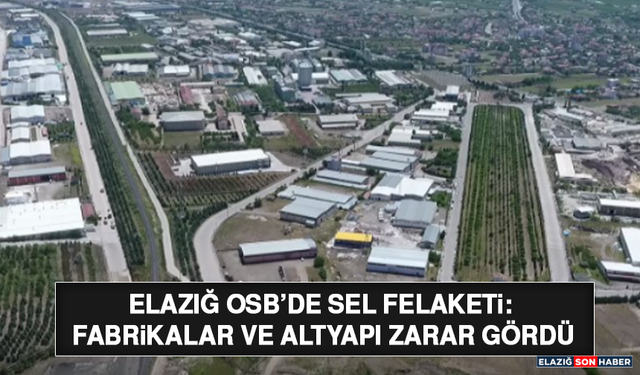 Elazığ OSB’de Sel Felaketi: Fabrikalar ve Altyapı Zarar Gördü