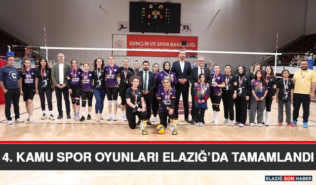 4. Kamu Spor Oyunları Elazığ’da Tamamlandı