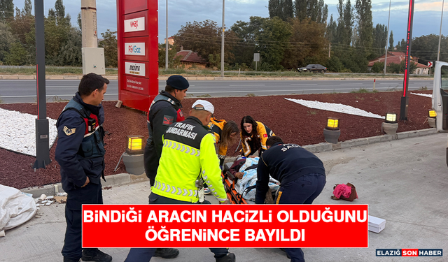 Bindiği Aracın Hacizli Olduğunu Öğrenince Bayıldı