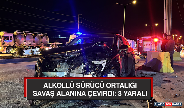 Alkollü Sürücü Ortalığı Savaş Alanına Çevirdi: 3 Yaralı