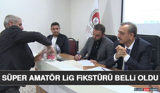 Süper Amatör Lig Fikstürü Belli Oldu
