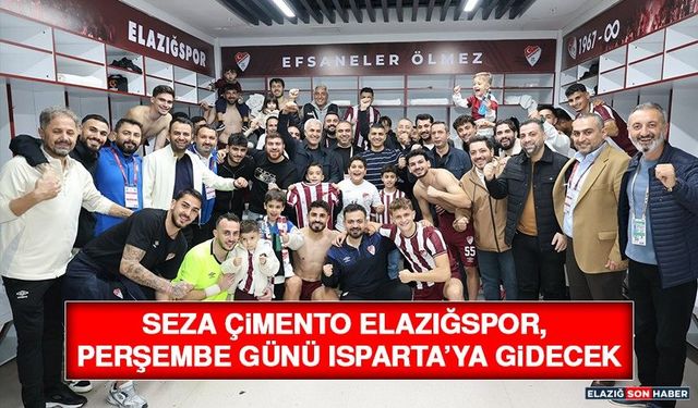 Seza Çimento Elazığspor, Perşembe Günü Isparta’ya Gidecek