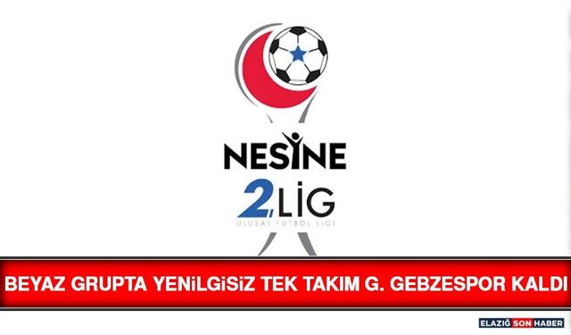 Beyaz Grupta Yenilgisiz Tek Takım G. Gebzespor Kaldı
