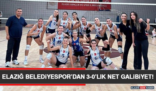 Elazığ Belediyespor’dan 3-0’lık Net Galibiyet!