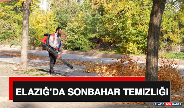 Elazığ’da Sonbahar Temizliği
