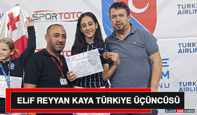 Elif Reyyan Kaya Türkiye Üçüncüsü