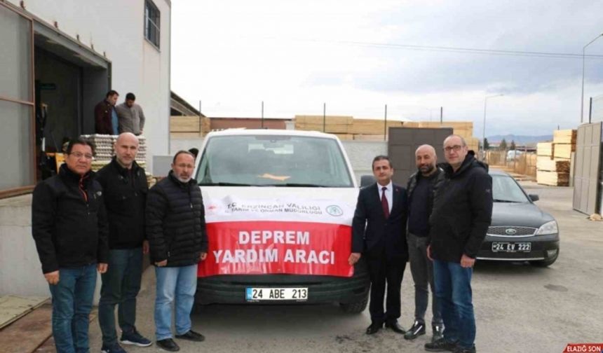 Erzincan’dan afet bölgesine yardımlar sürüyor