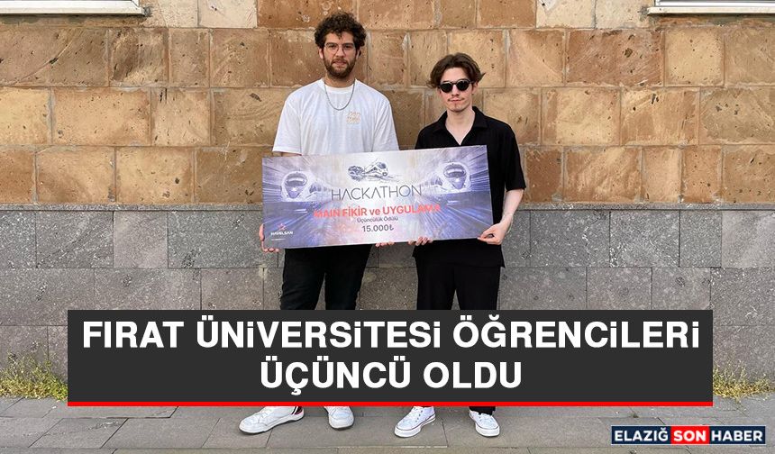 Fırat Üniversitesi Öğrencileri Üçüncü Oldu