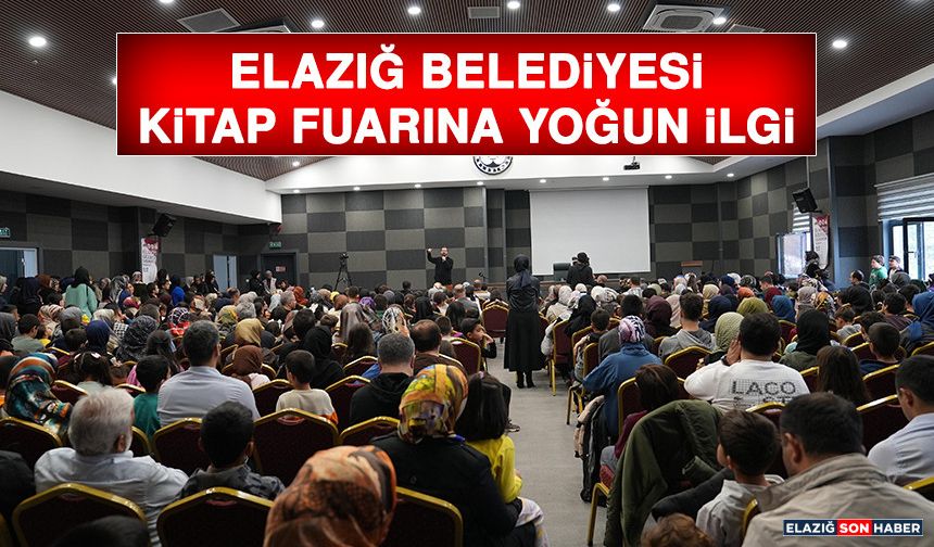 Elazığ Belediyesi Kitap Fuarına Yoğun İlgi