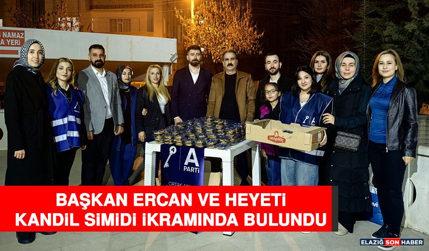 Başkan Ercan ve Heyeti Kandil Simidi İkramında Bulundu