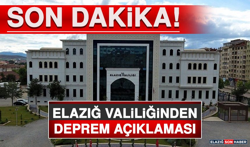 Elazığ’da Hissedilen 4.9’luk Deprem Sonrası Olumsuzluk Yaşanmadı