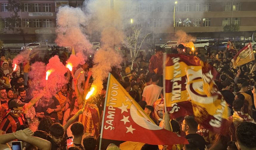 Diyarbakır ve çevre illerde Galatasaray'ın şampiyonluğu kutlanıyor