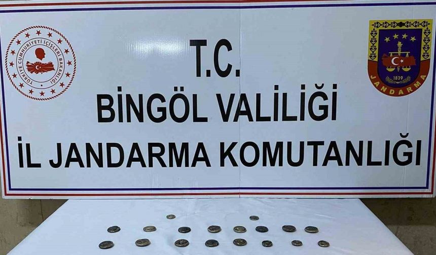 Bingöl’de 42 adet sikke ele geçirdi