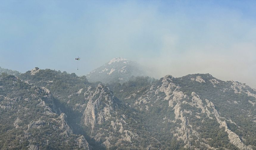 GÜNCELLEME - Mersin'in Anamur ilçesindeki orman yangınına müdahale sürüyor