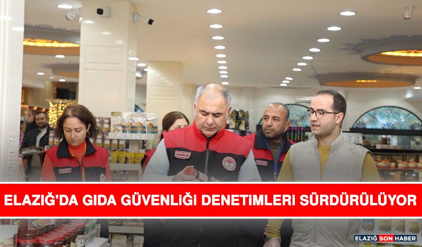 Elazığ'da Gıda Güvenliği Denetimleri Sürdürülüyor