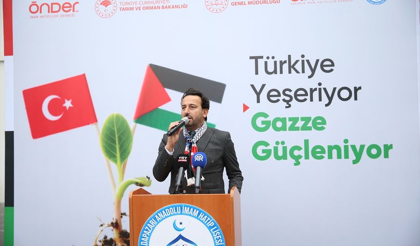 Şehitler ve Gazze'de hayatını kaybedenler için Sakarya'da fidanlar toprakla buluştu