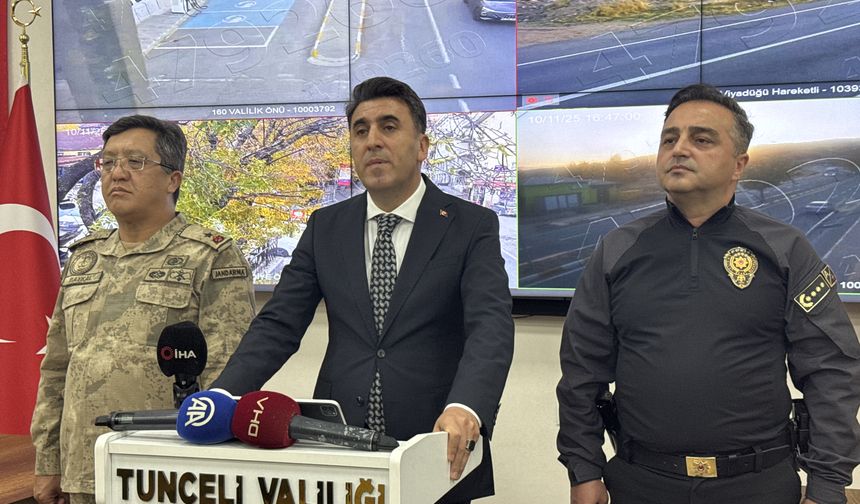 Tunceli Valisi Aygöl, eylül ve ekim aylarının asayiş olaylarını değerlendirdi: