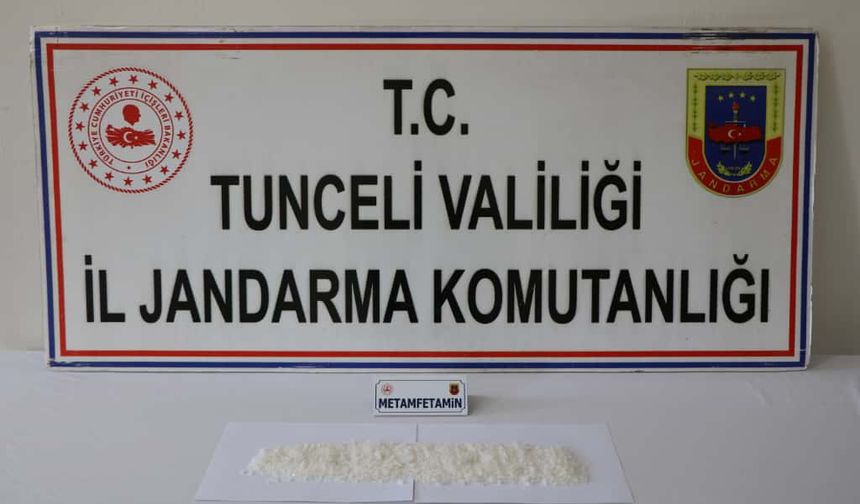 Tunceli'de uyuşturucu operasyonunda 1 zanlı tutuklandı