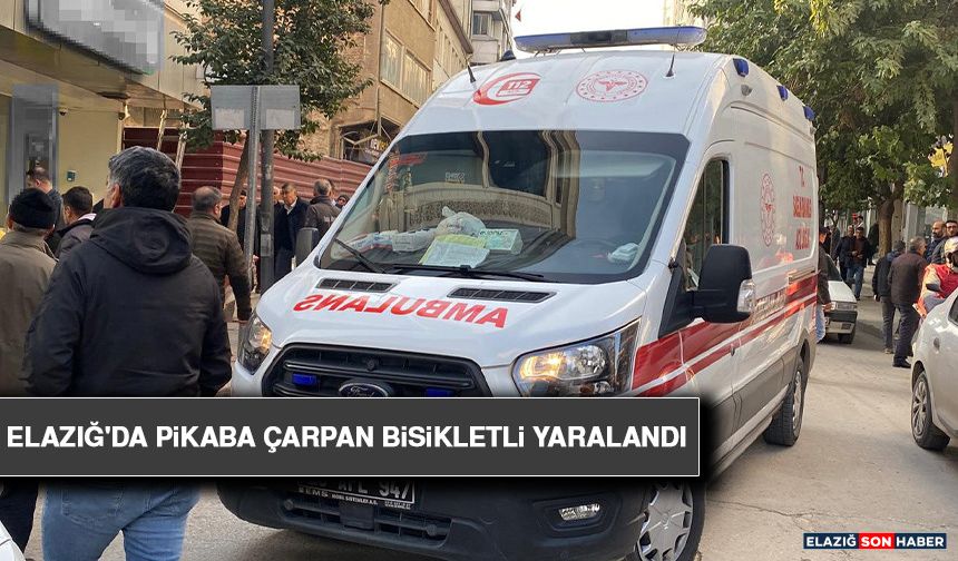 Elazığ'da Pikaba Çarpan Bisikletli Yaralandı