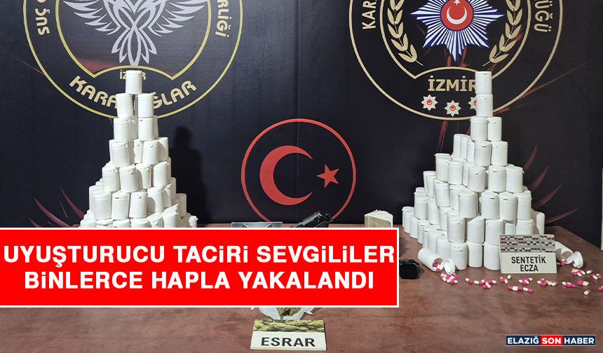 Uyuşturucu Taciri Sevgililer Binlerce Hapla Yakalandı