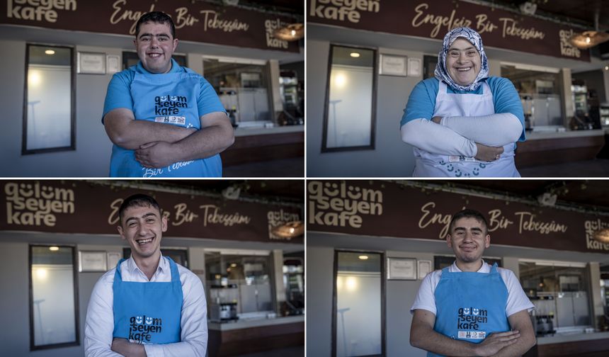 Bu kafeyi 'gülümseyen özel yüzler' ayakta tutuyor