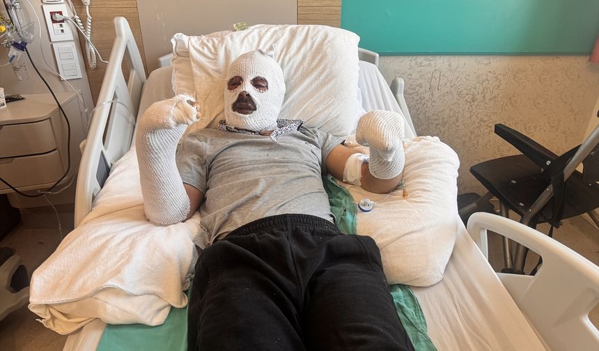 Çay demlerken gaz kaçağını fark edemeyen işitme engelli gencin vücudunun yüzde 26'sı yandı