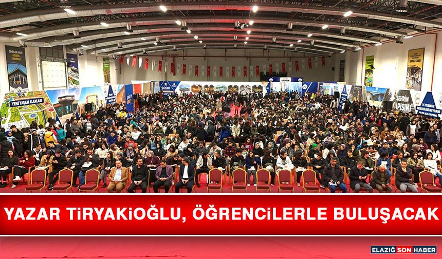 Yazar Tiryakioğlu, Öğrencilerle Buluşacak