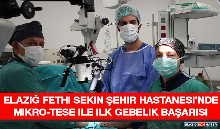 Elazığ Fethi Sekin Şehir Hastanesi’nde Mikro-TESE İle İlk Gebelik Başarısı