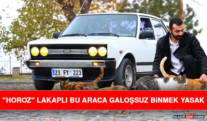 "Horoz" Lakaplı Bu Araca Galoşsuz Binmek Yasak
