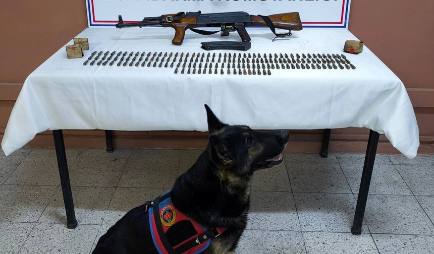 Iğdır'da kaleşnikof tüfek ve mermilerle yakalanan şüpheli gözaltına alındı