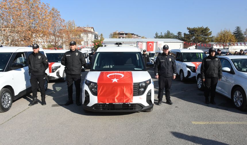Malatya'da 67 araç emniyet ve jandarma teşkilatına törenle tahsis edildi