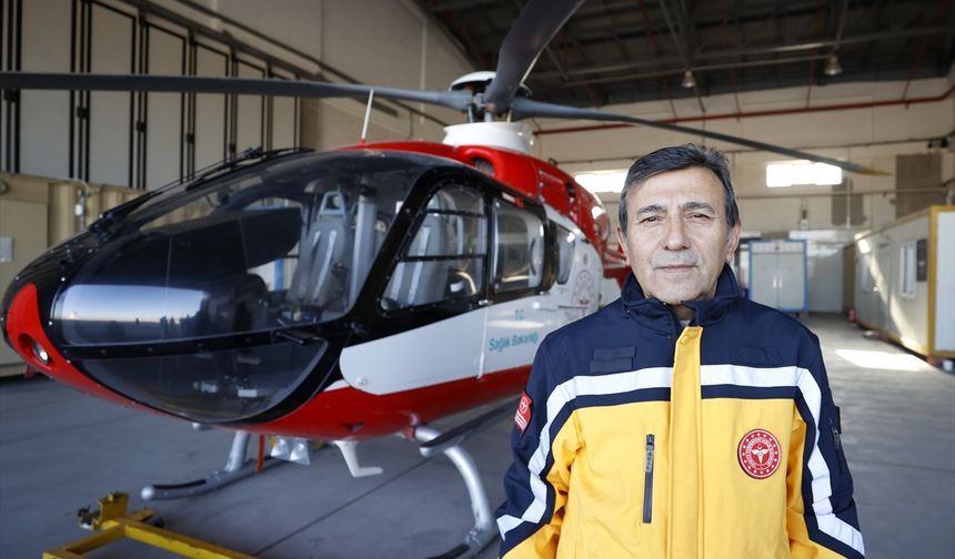 Malatya'da konuşlu ambulans helikopter 6 ildeki hastaların imdadına yetişiyor