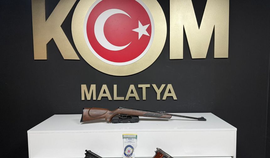 Malatya'da silah kaçakçılığı operasyonunda 2 şüpheli yakalandı